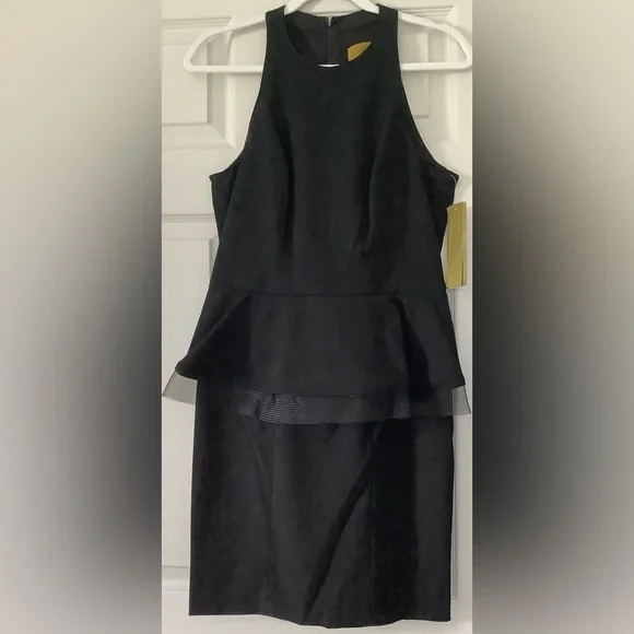 Nicole Miller Black Midi Dress NWT - Picture 3 of 8